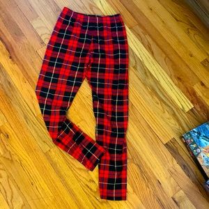 Supersoft, plaid leggings. One Size. Excellent condition